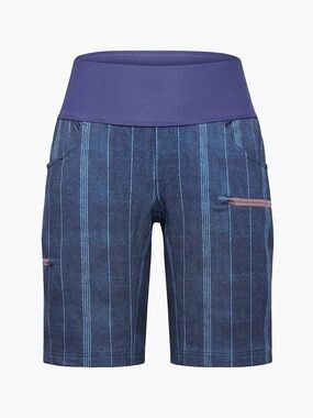 Shredly Limitless 11" - Stretch Waistband High-Rise Short : Denim Stripes